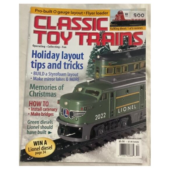 Vtg Lot 3 Classic Toy Trains Oct Nov Dec 2002 Magazine Holiday Layout Railroad - Picture 7 of 9